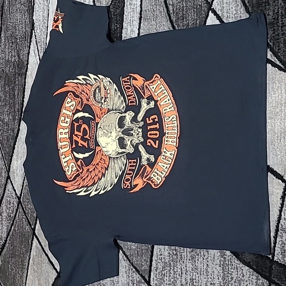 STURGIS 75TH SOUTH DAKOTA BLACK HILLS RALLY 2015 TEE-SHIRT - Picture 1 of 10